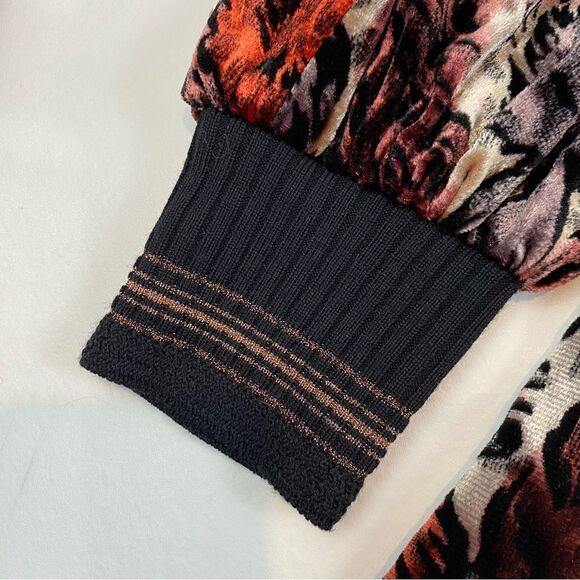 Marc Jacobs Velvet Jacquard Floral Long Sleeve Dress 10 - Picture 10 of 12